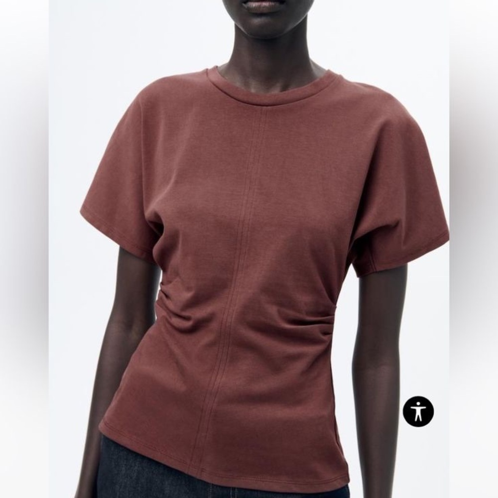 Zara Side Draped Top
